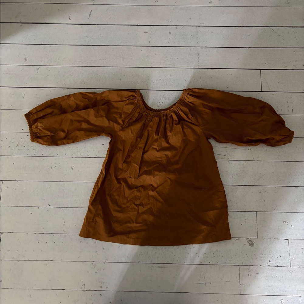 Doen Kids Casual Dress in Rust